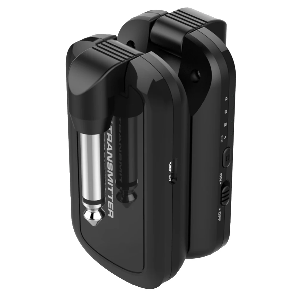 2 Pcs 2.4GHz Guitar Wireless System Adjustable Plug Smart 32-bit Audio Guitar Transmission System B2Cshop