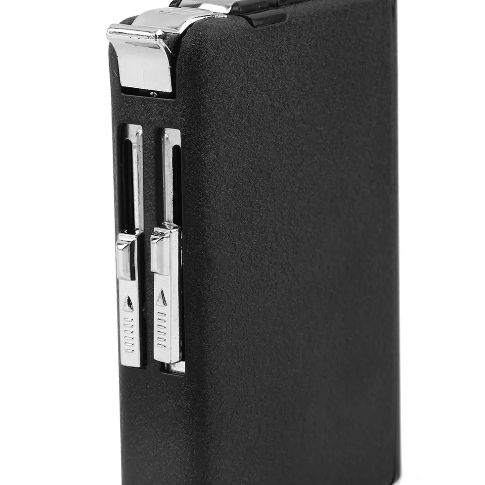2 in 1 Portable Cigarette Auto Case Box Holder Windproof Flame Fire Gas