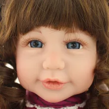 Реалистичный винил reborn baby doll Модная кукла рождественский подарок старый подарок