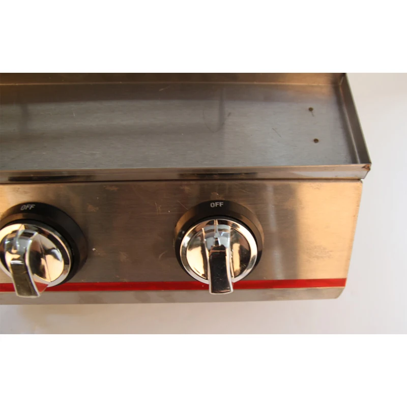 GZZT BBQ Grill 4 Burners Yellow/Stainless Steel LPG Gas Barbecue Grill Smokeless Glass/Steel Shield Buy One Get BBQ Mat Outdoors