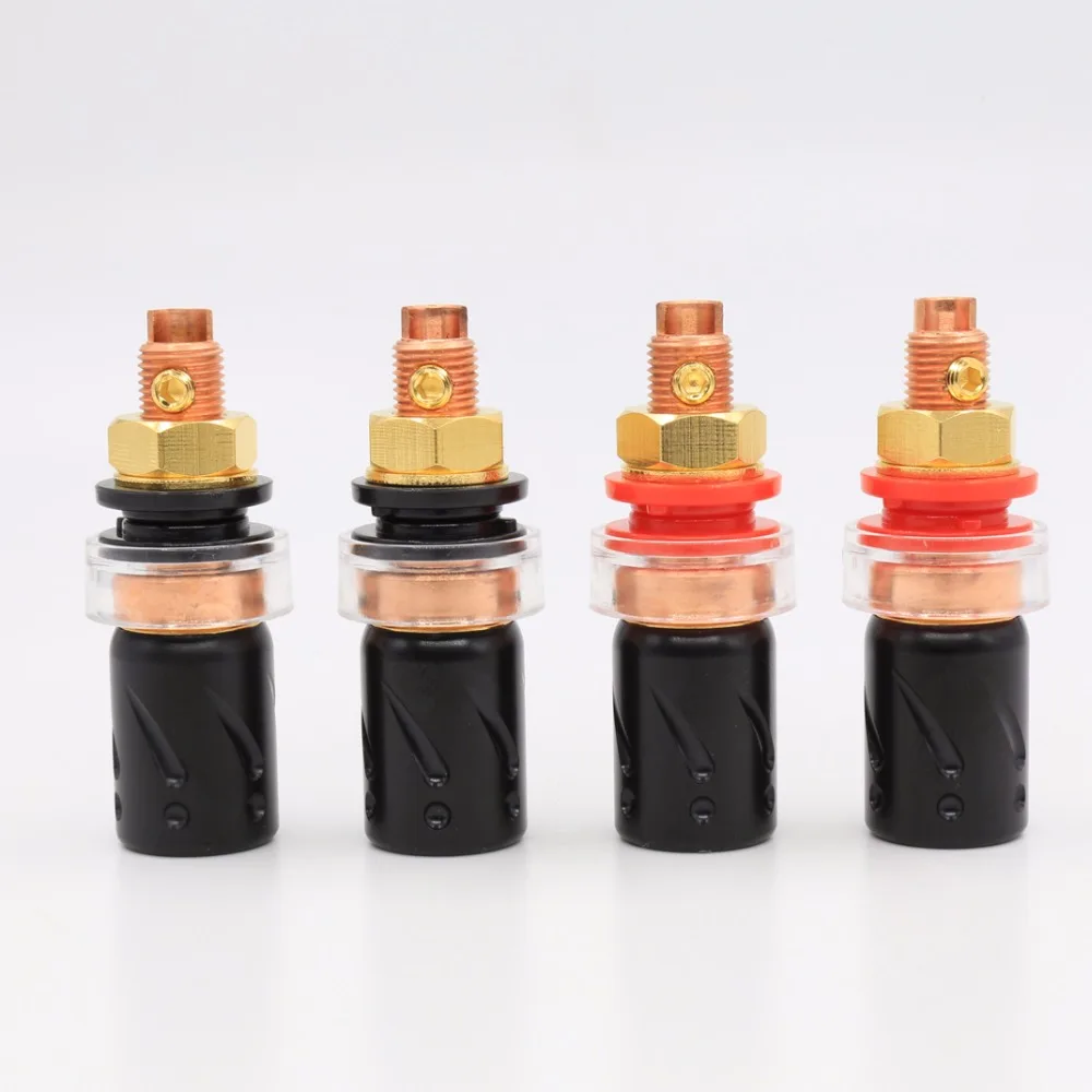 Free shipping 4pcs Viborg VB 302 99 995 pure copper font b Speaker b font Terminal