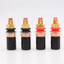 Free shipping 4pcs Viborg VB 302 99 995 pure copper font b Speaker b font Terminal