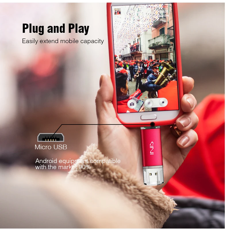 SINI OTG USB флешка 128 4ГБ 8ГБ 16ГБ 32ГБ 64ГБ ГБ флэш для android мобильного телефона usb 2 0 memory