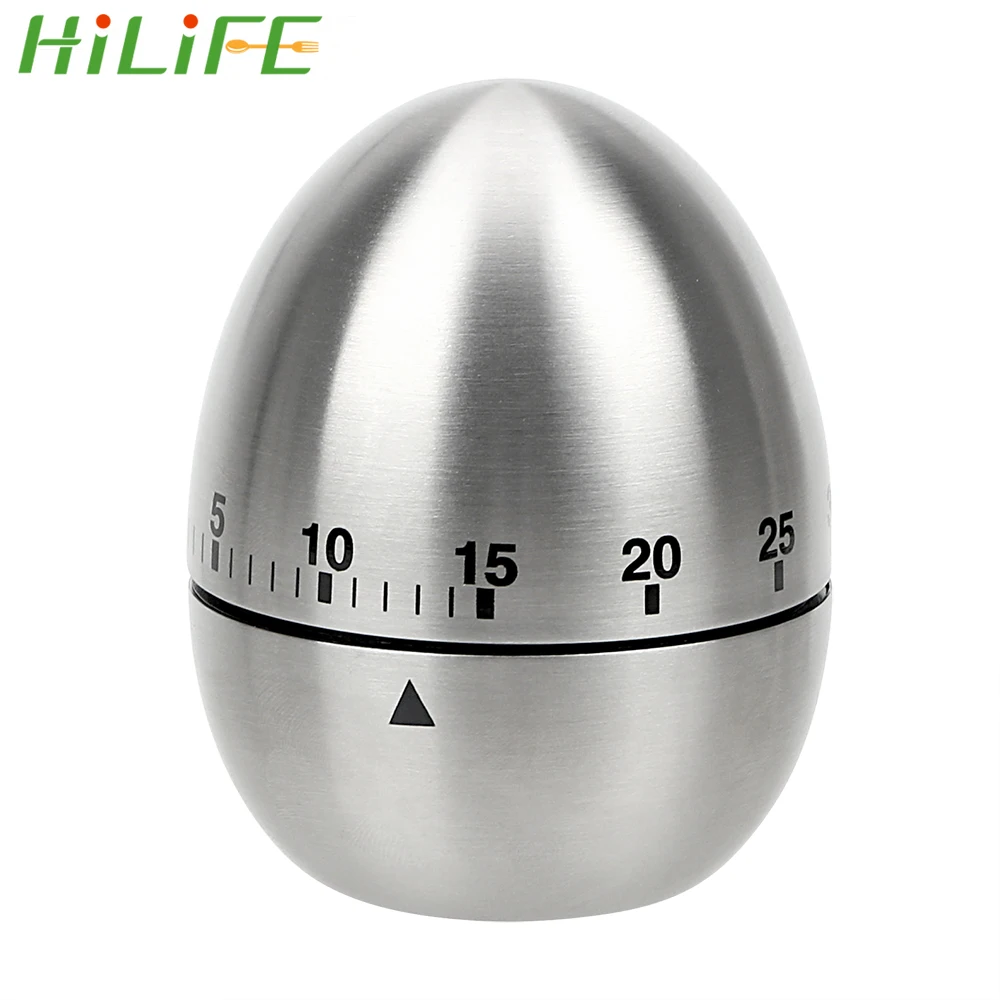 HILIFE кухонная утварь кухонный таймер из нержавеющей стали Яйцо 60 минут