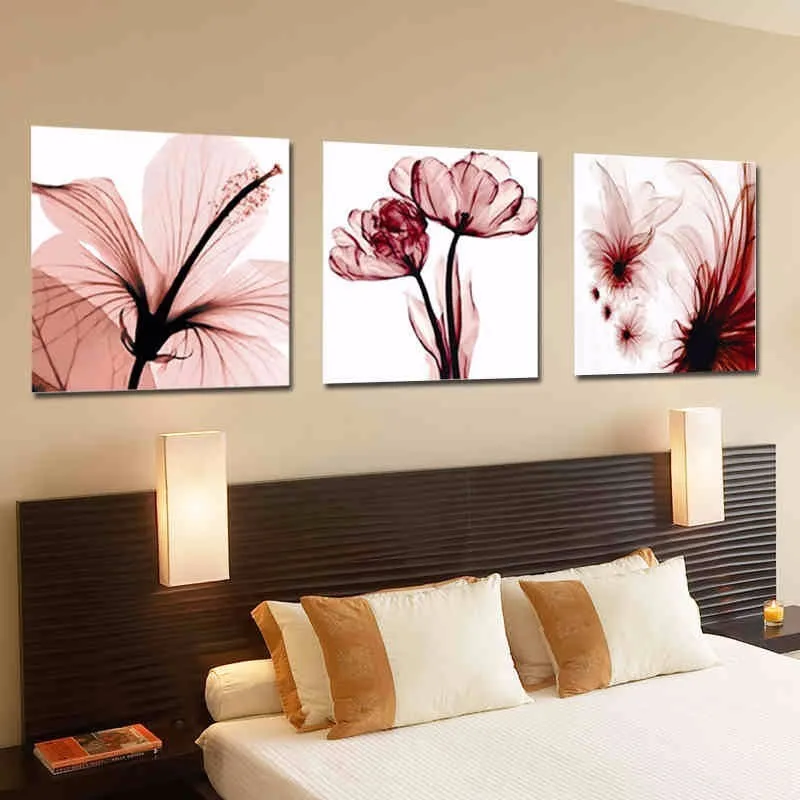 

Sets For Embroidery kit,DIY Lily flower cross stitch, Flower Triptych cross-stitch embroidery,Wall Home Decro,Needlework