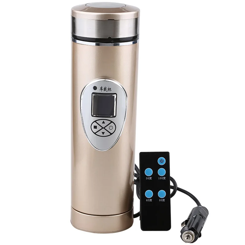 

Intelligent Car Home Dual Use Electric Kettle Stainless Steel Heat Preservation Water Cup Boiling Water Controlled By Remote