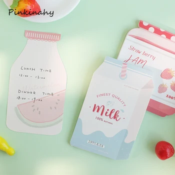 

Delicious Drinks Strawberry Canned Memo Pad Self-adhesive Planner Stickers Cute Sticky Notes Notepad Stationery Supplies BQ023
