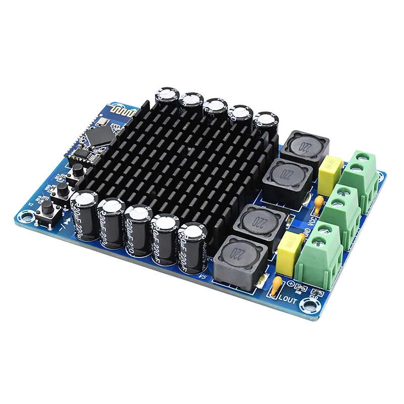 TDA7498 CSR8635 4.1 Bluetooth Class D audio amplifier board Dual Channel 2*100W power supply DC12-24V TDA7498 CSR8635 4.1 Bluetooth Class D audio amplifier board Dual Channel 2*100W power supply DC12-24V