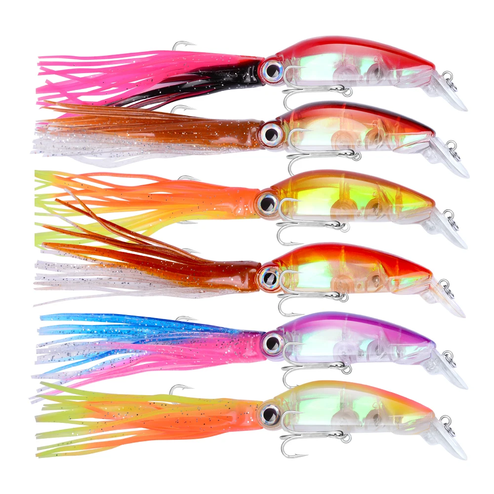 6PC Top Quality Fishing Lures 12.2cm/22.2g Classic Minnow fishing bait 6 Colors fishing tackle