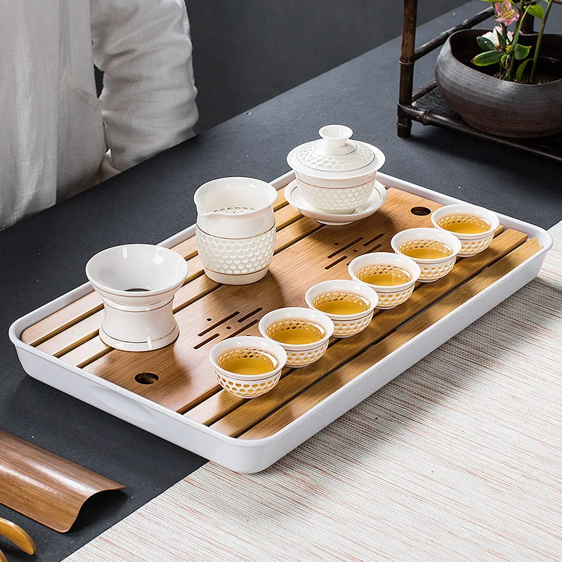 Free Shipping High Grade Wholesale Chinese Kung Fu tea set with Tea