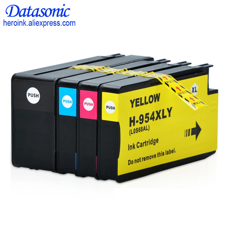 Полностью чернильный картридж DAT для H P 954 XL 954XL BK/C/M/Y принтера OfficeJet Pro 7740 8210 8710 8715 8716