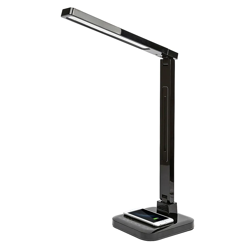 

LED smart desk lamp with wireless charger Multifunctional folding office learning eye protection reading lamp 1.5A USB Charging