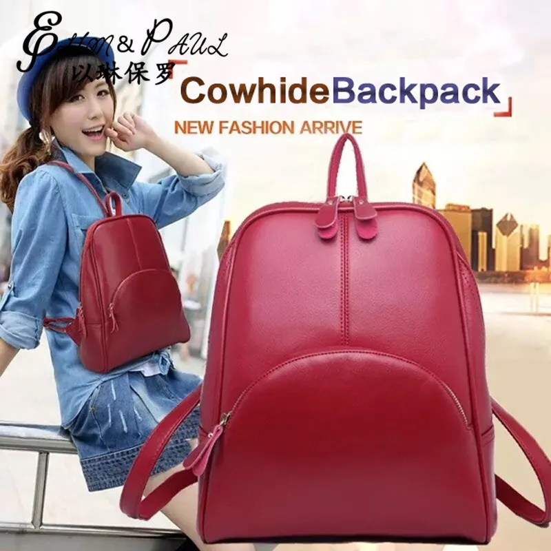 Women Leather Backpack School bags Fashion Girs Backpacks Travel Bookbag Casual High Quality Ladies shoulder bags