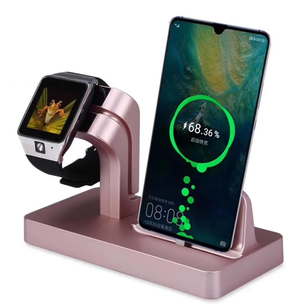 YIESOM 2 IN 1 Charging Dock Station Stand Holder Charger For Huawei Mate 20 Pro P30 P20 Lite Samsung S10 S9 S8 Xiomi Mi 9 8 Lite (9)