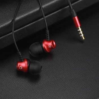 

qijiagu 10pcs New innovative metal headphone android mobile phone computer universal double bass earphone mic ear plug headset