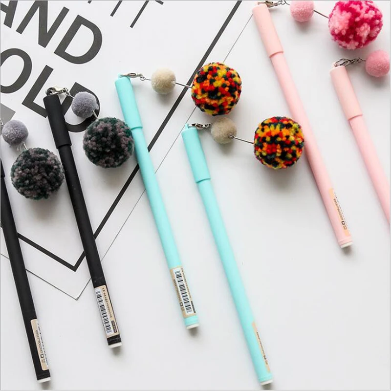 1PCS Pendant gel pen Korean 0.5MM matte signature black pen student exam pen office and financial writing pen