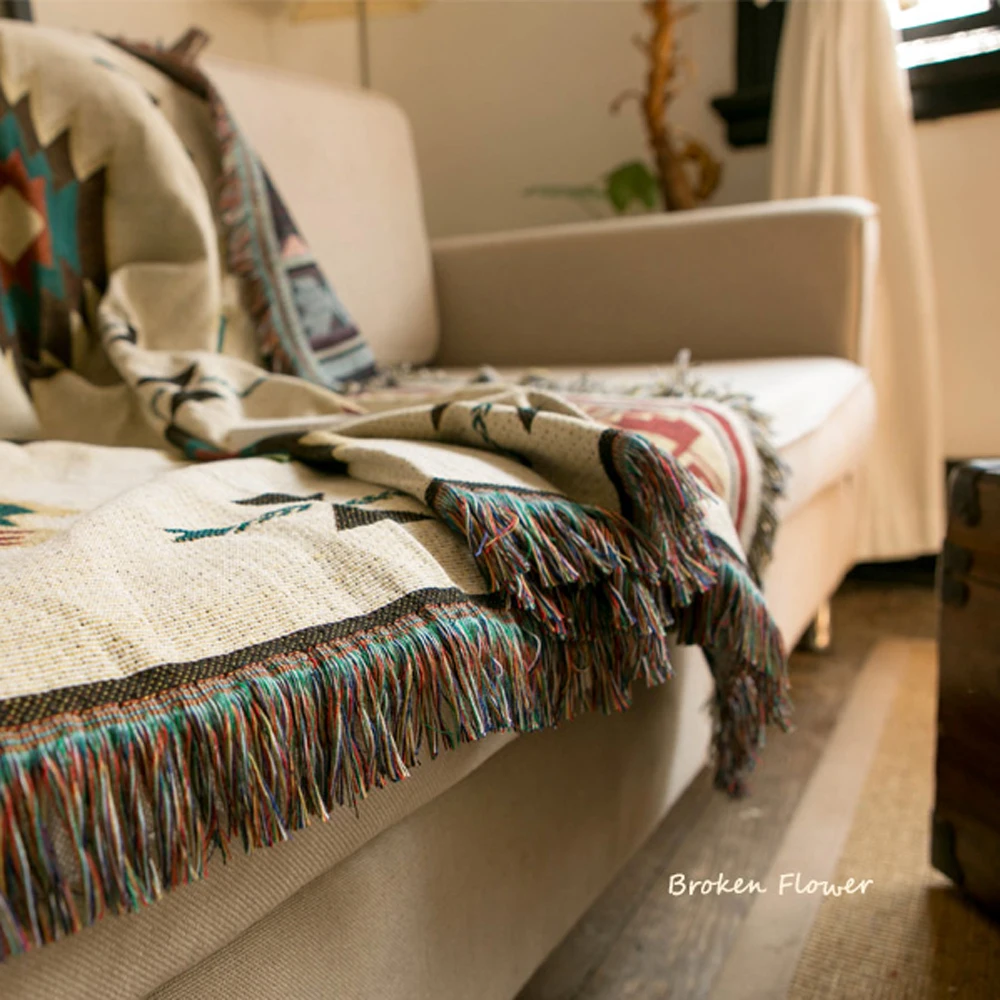 ESSIE HOME покрывало килим для дивана, гостиной, спальни, ковер, окрашенное в пряже одеяло для дивана, турецкое покрывало с узором, гобелен