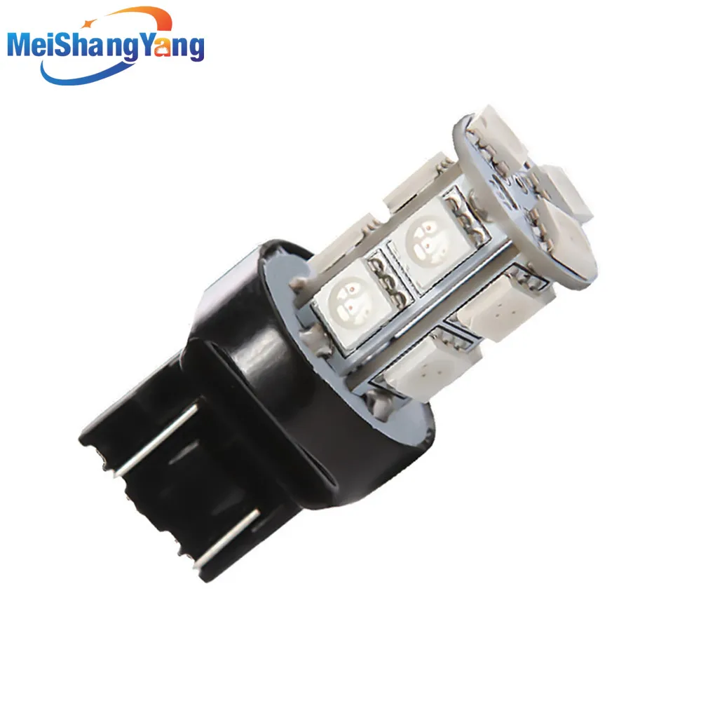 7443 7440 T20 13 SMD 5050 красный светодиодный светильник для автомобиля w21 / 5 Вт