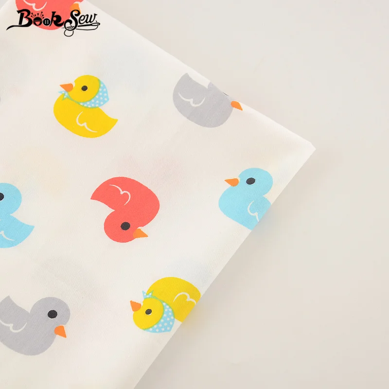 Booksew Текстиль для дома красочные утка Дизайн Вышивание Материал кровать Лист DIY Лоскутная Лоскутное Tecido хлопок саржа Ткань