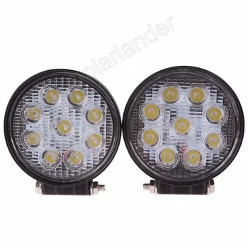 

2 pcs 27W LED Work Light High Power LED Offroad Light Round Off road LED Work Lamp Round Spot Beam