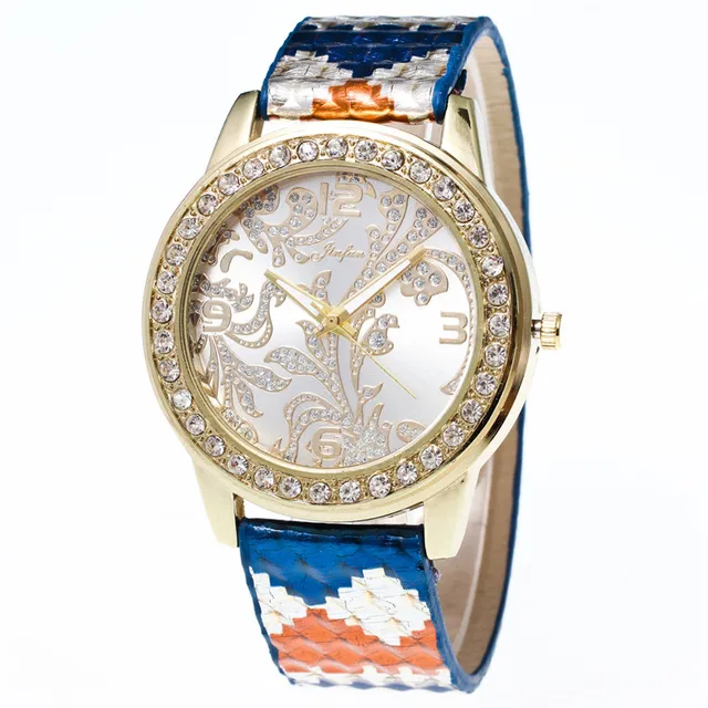 Buy New color ladies watch leather Strap Digital hour