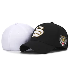 Высококачественная повседневная Уличная полностью закрытая Кепка с вышивкой, Весенняя и летняя бейсбольная кепка стрейч в европейском и американском стиле