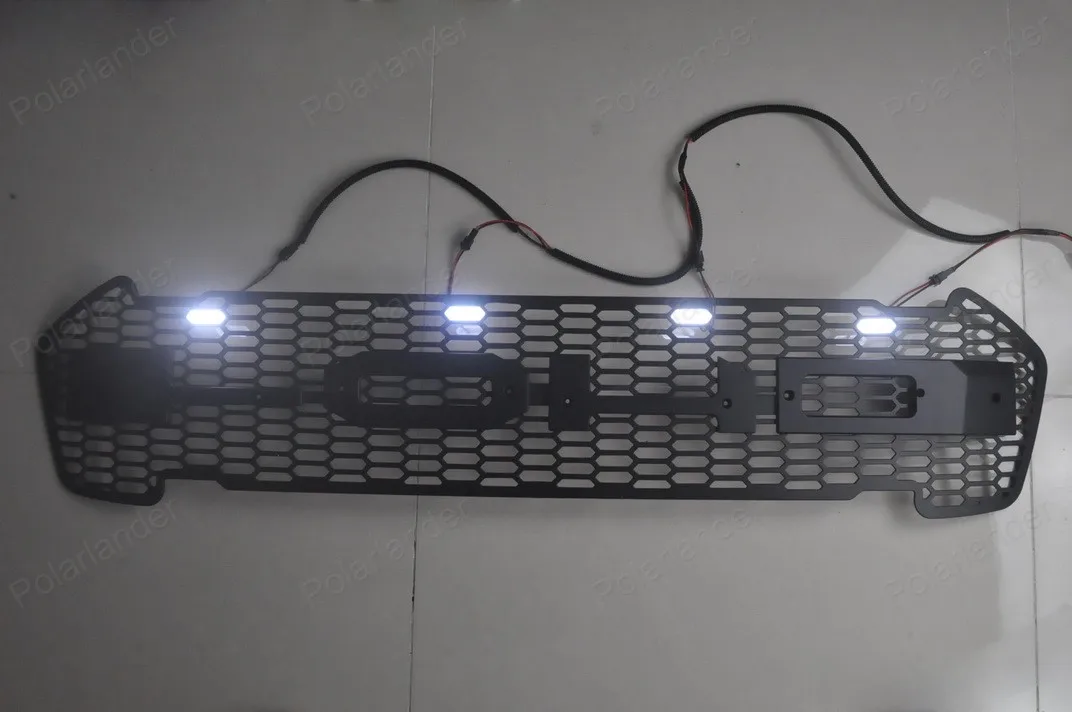  RANGER FRONT PROTOR BLACK LIT GRILL with LED day light FOR Ford RANGER 2015 2016 GRILL - 32730538901