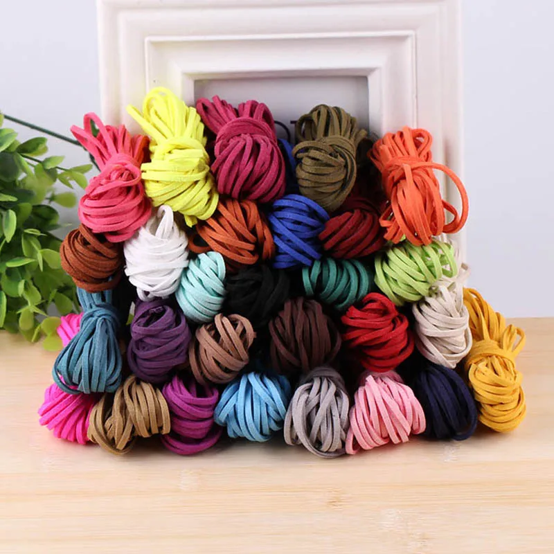 

diy jewelry accessories line material Korea velvet imitation leather rope fleece hand-woven bracelet necklace rope