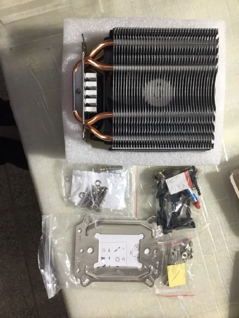 Pccooler S102 двойная поддержка башни 3 вентилятора 4pin PWM вентилятор 4 чистой меди тепловые трубки охлаждения процессора вентилятор радиатора тихий кулер Intel/AMD