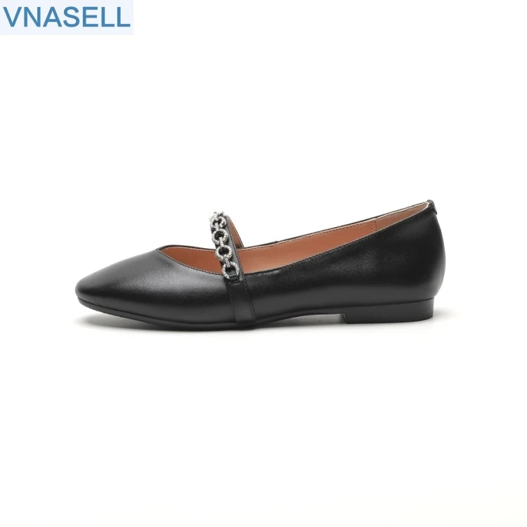 

Gentle Shoes Fairy Flat Bottom Student Large Shoes 41-43 Flat heel 40 Night Evening 2019 Spring Leather Girl Single Shoes