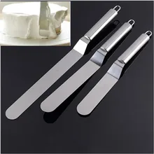 6/8/10 дюймов украшения торта масляный торт для крема шпатель для торта-Нержавеющая сталь обледенения глазурь разбрасыватель удобрений помадка, кондитерские изделия