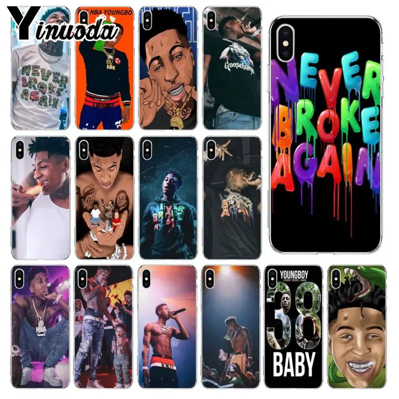 Yinuoda Youngboy Never break снова Merch шаблон чехол для телефона Apple iPhone 8 7 6 6S Plus X XS MAX 5 5S SE XR мобильные чехлы