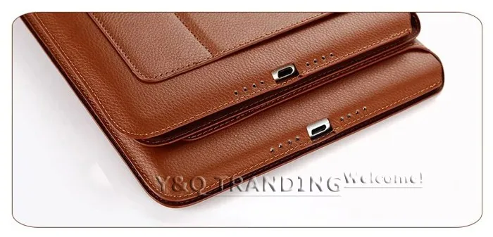 Ultrathin Cowhide Genuine Leather Case for Apple iPad Real Leather Business Stand Smart Cover for iPad (18)