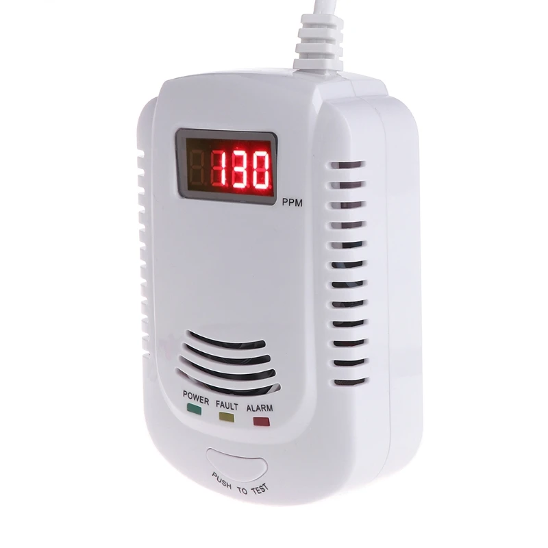 

Coalgas Natural Gas Methane Propane Leak Detector Tester Measurer Home Security EU Plug Dls HOmeful qiang