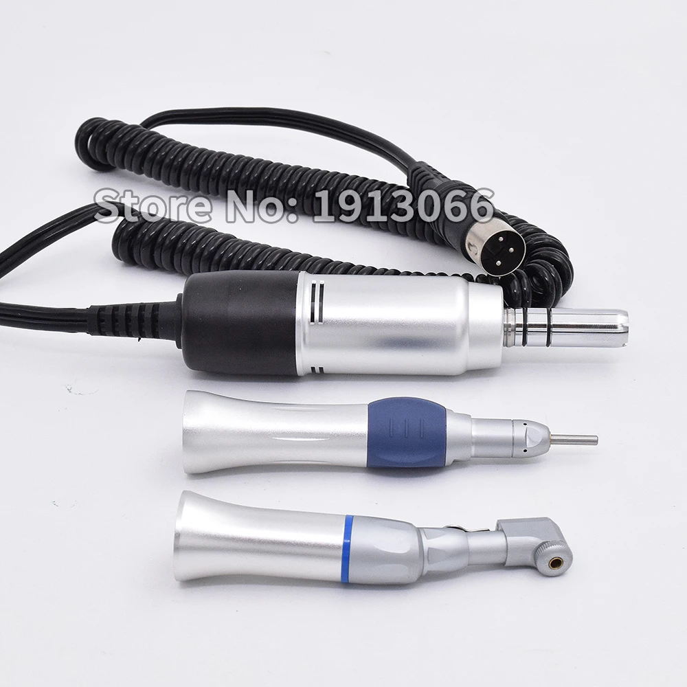 

NEW Dental Lab 35000rpm contra angle straight Handpiece Electric Micromotor polishing brush tool 90 motor