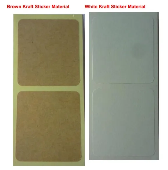 Different sticker material