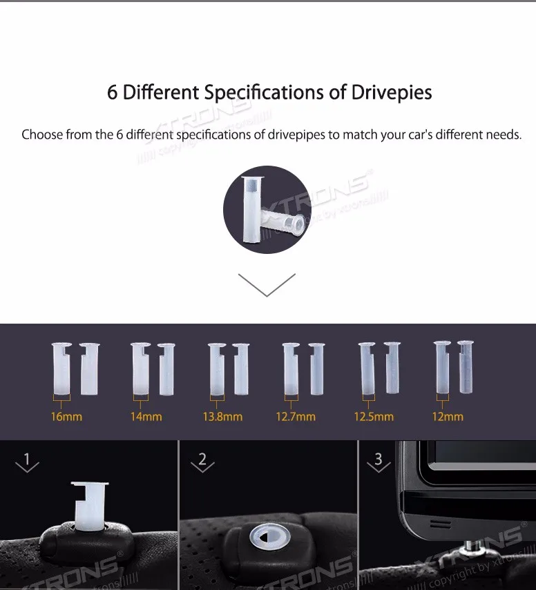 Perfect One Pair 9" Touch Screen Headrest Car DVD Car Headrest DVD Headrest Car Monitor DVD with HDMI Port & Adjustable Viewing Angles 15