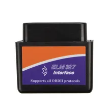 Low Cost Mini ELM327 Elm 327 V2.1 Bluetooth OBD2 Code Scanner Support All OBDII Protocols Free Shipping