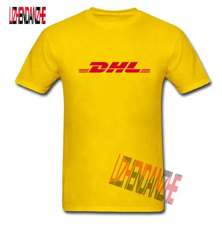

2019 Summer New Brand Paris Fashion Vetements Air Transport DHL T Shirts Women Men Short Sleeve Cotton Tops Letter Yellow Tee
