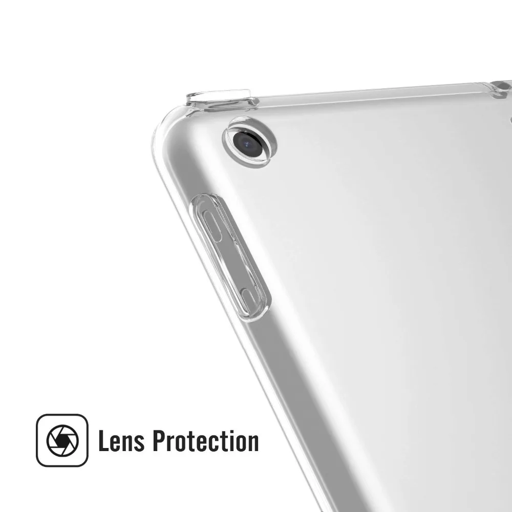 Kemile для iPad mini 5 7 9 чехол мягкая кожа Гибкая бампер ультра тонких ТПУ задняя крышка