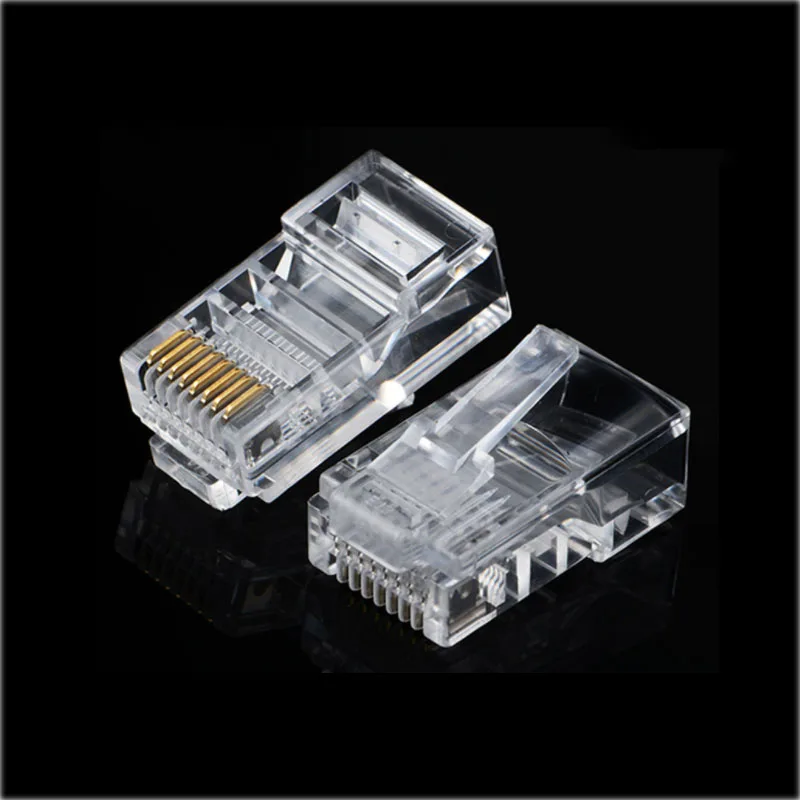

20pcs Gold Plated RJ45 Net Network Cables Modular Plug Cat5 CAT5e Connector