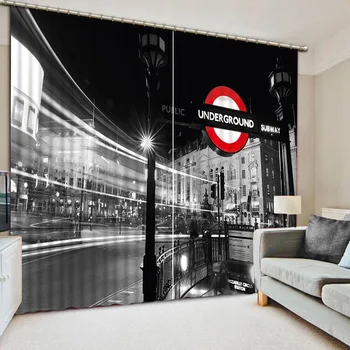 

custom curtain 3D curtain Printing Curtains New High-grade Blackout Curtains Lifelike Bedroom Living Room Sunshade