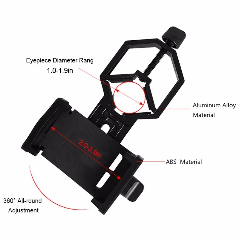 Telescópio com Tripé Suporte do Telefone Aomekie Astronômico Compacto Terrestre Espaço Lua Assistir Monocular Crianças Presente 40070 11 suporte do telefone terrestre espaço lua assistir monocular crianças presente