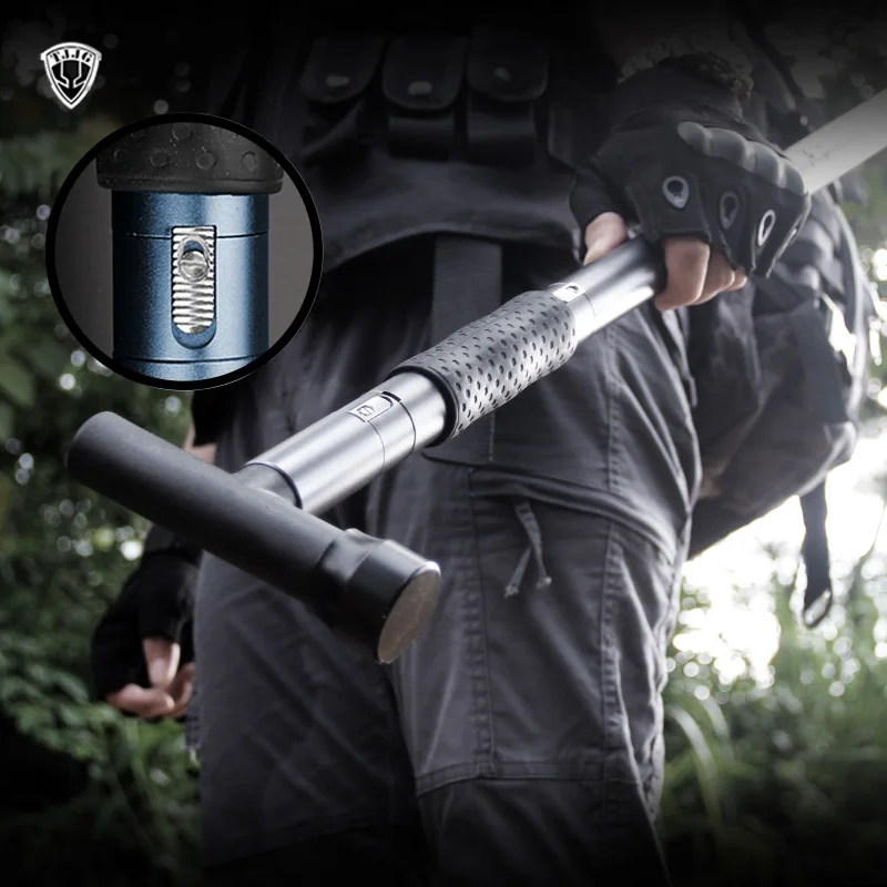 

EDC multi tool outdoor Self Defense Stinger stick Weapon Tactical Trekking pole Alpenstock Hiking Camping Climbing equipments