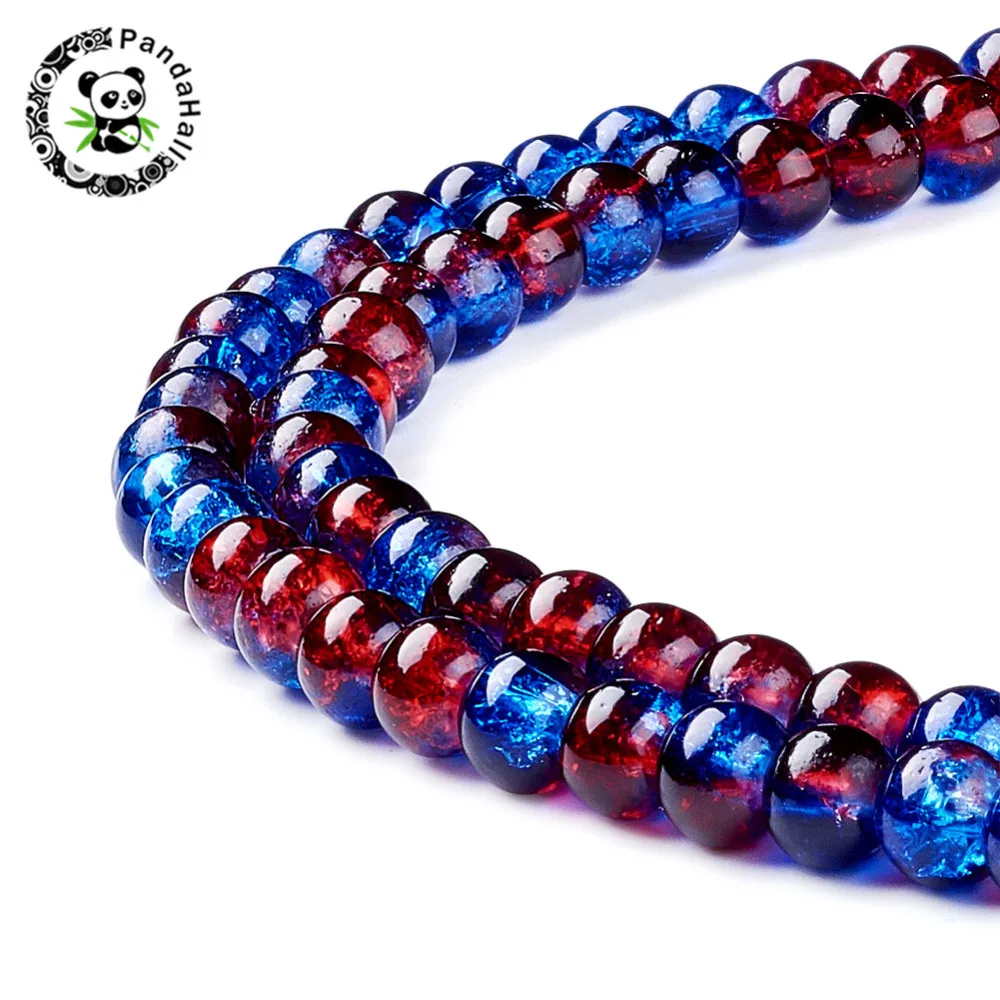 10 mm crackle glass beads