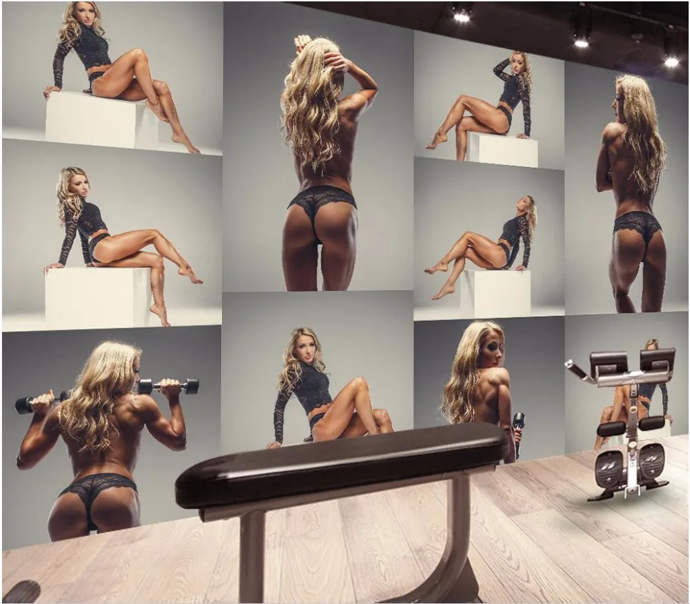 

3d wallpaper high-end custom mural The gym is sexy decoration painting photo 3d wall room murals wallpaper for walls 3 d