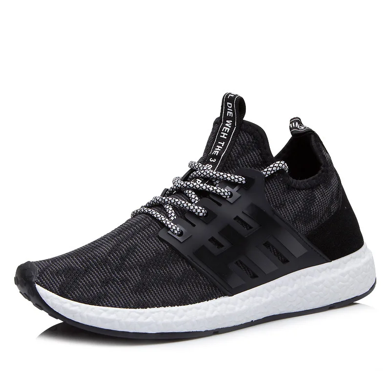 

2017 New Arrival Summer Fashion Mesh Breathable Casual Shoes Men High Top Trainers Shoes Good Quality Black Size 39-44