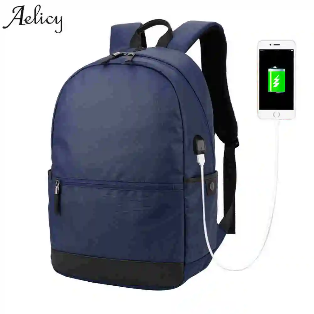 

Aelicy Laptop Backpack External USB Charge Computer Backpacks Waterproof Bags for Men Women Anti-theft Rechargeable bag