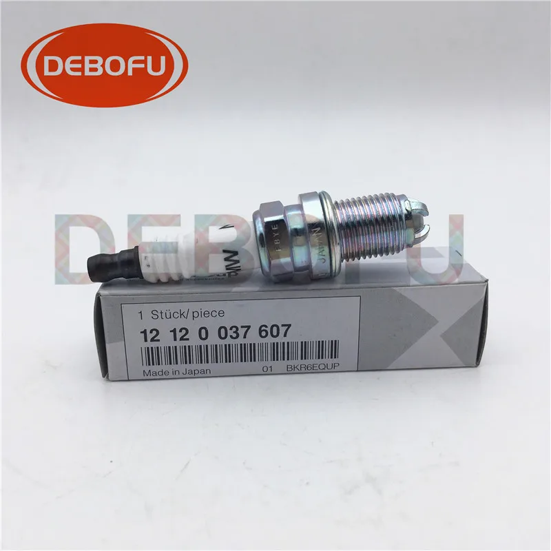 10 шт. оригинальная иридиевая Свеча зажигания BKR6EQUP 12 0 037 607 12120037607 для M54 E34 E36 E39 E46 Z3