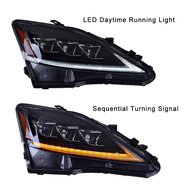 Best LED Head Light Assembly for Lexus IS250 300 350 2006-2012 All LED High Low Beam Daytime Running Light Sequential Turning Signal 5 Best LED Head Light Assembly for Lexus IS250 300 350 2006-2012 All LED High Low Beam Daytime Running Light Sequential Turning Signal 5